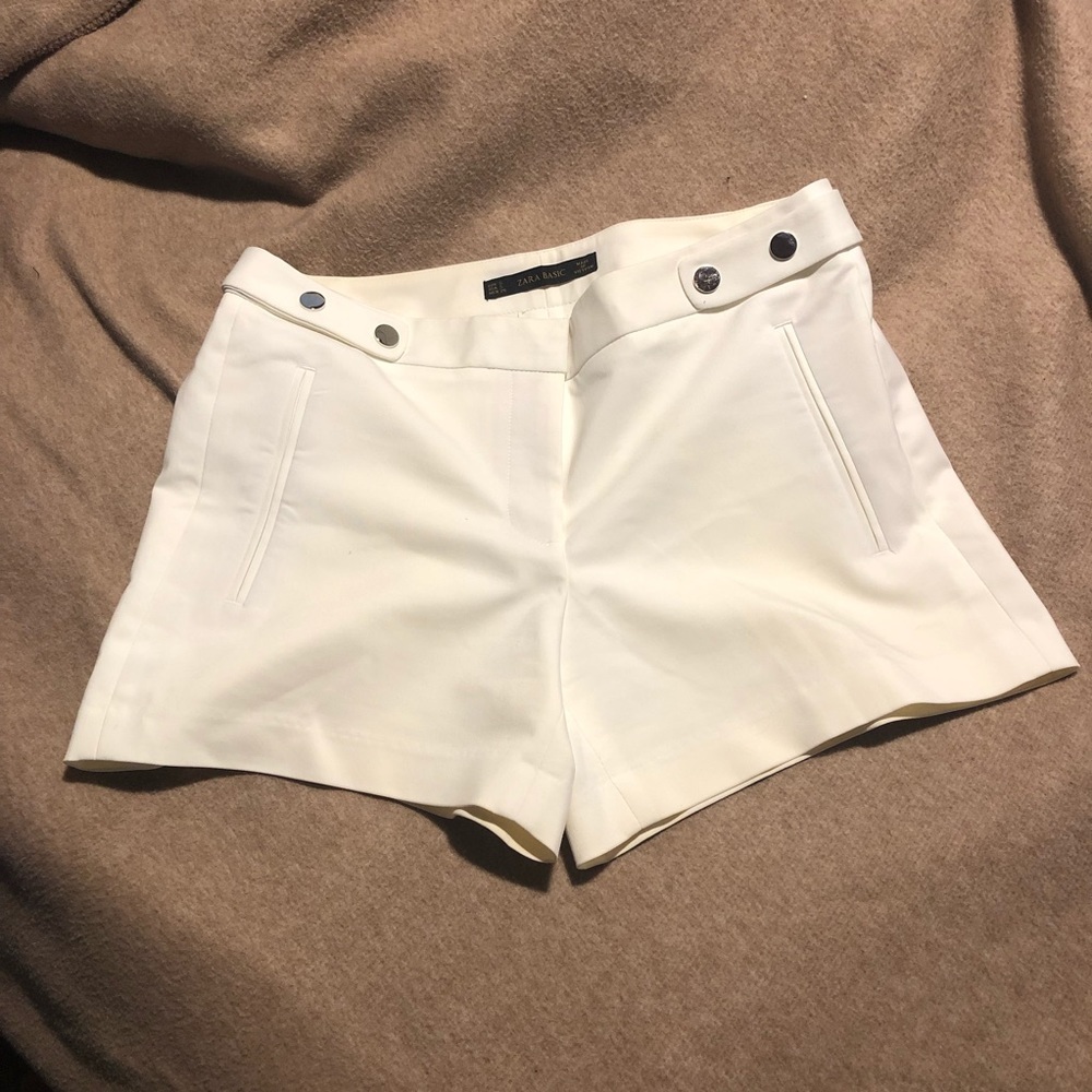 Zara white shorts